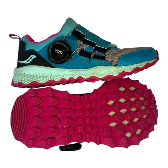 Saucony Unisex-Child Peregrine 12 Shield Boa Hiking Shoe - Size 11 - Picture 4 of 6